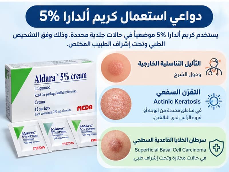  كريم ألدارا 5% المستورد