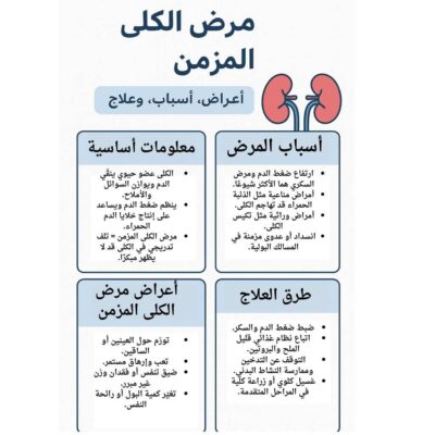 مرض الكلى المزمن الأعراض والأسباب والعلاج