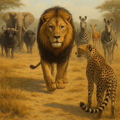 أيها الفهد الساذج! تعتقد أن الأمر محسوم بالقوة والسرعة فقط! الأمر محسوم بأشياء لن تفهمها