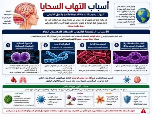 أسباب مرض التهاب السحائي