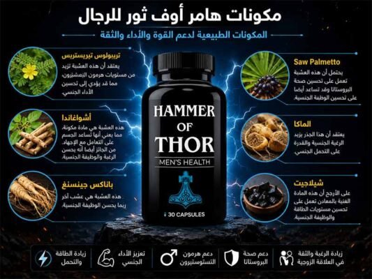 مكونات كبسولات هامر أوف ثور