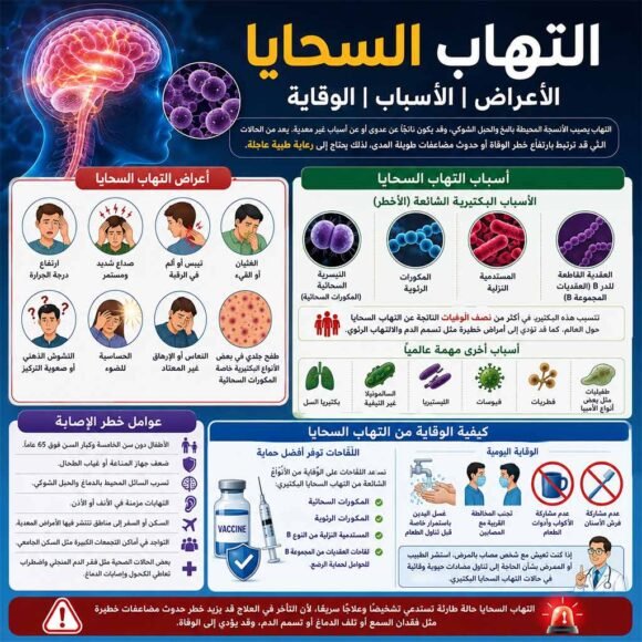 أعراض التهاب السحايا الأسباب و العلاج