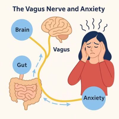 دور  vagues nerve في تنظيم المزاج والتوتر