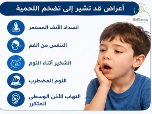 أعراض اللحمية