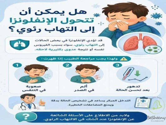 هل يمكن ان تتحول الانفلونزا لالتهاب رئوي