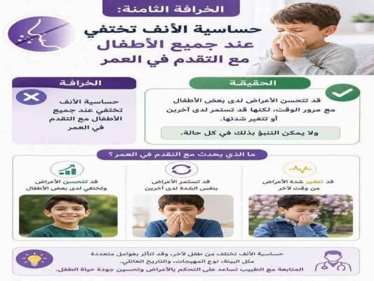 حساسية الأنف عند الأطفال