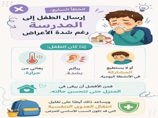 ارسال الطفل الي المدرسة