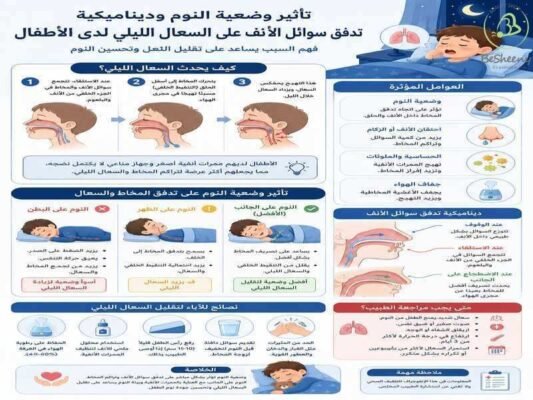 تاثير وضعية النوم علي السعال