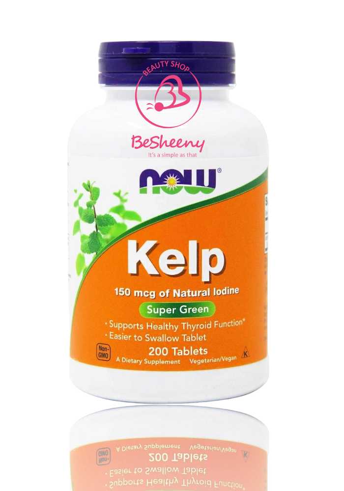 حبوب kelp للغدة الدرقية 200 قرص – Now Foods Kelp 150 mcg