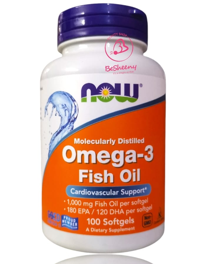 كبسولات اوميجا 3 فيش اويل الأمريكية - Now FOODS Omega 3