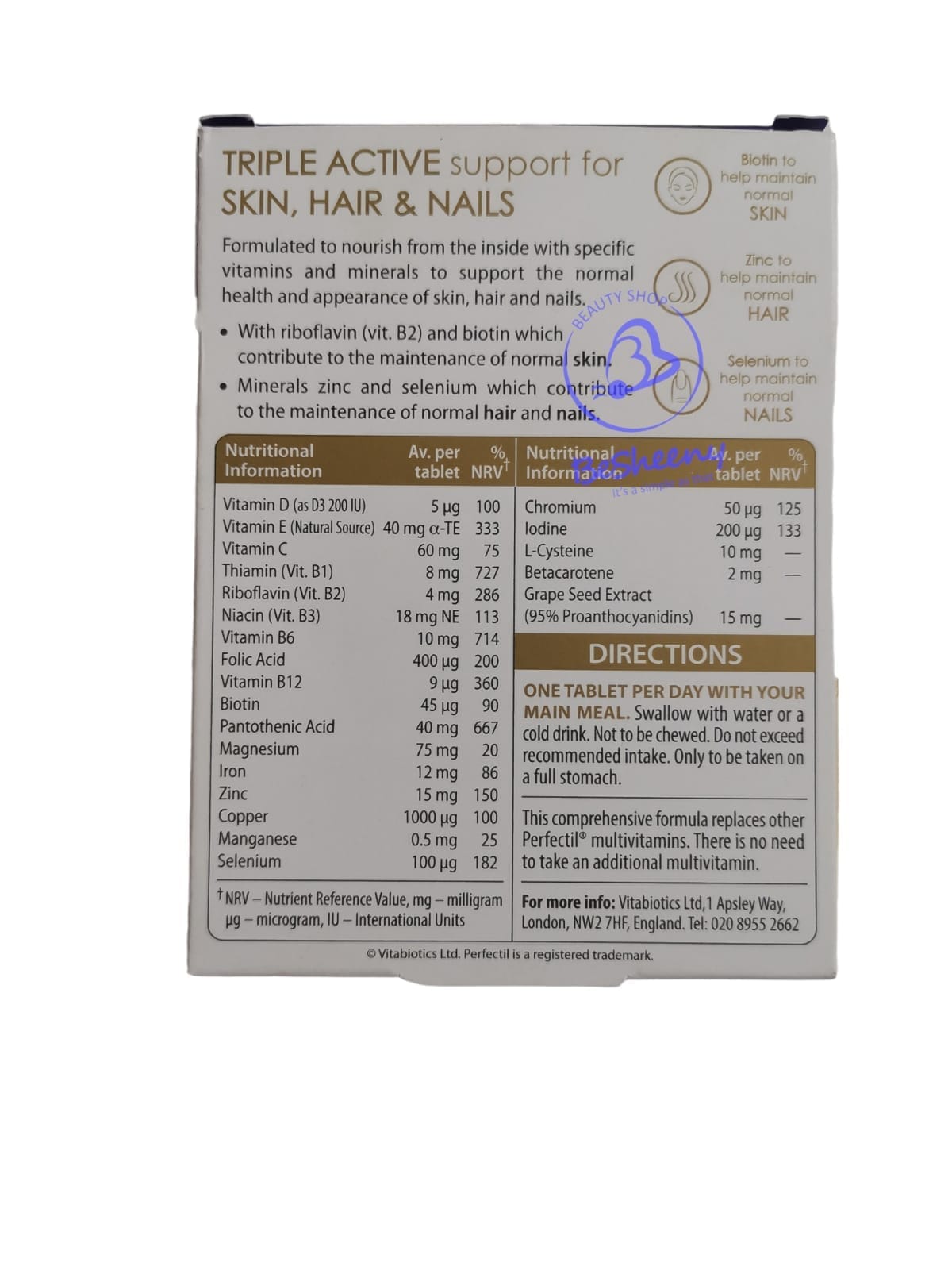 perfectil triple active ingredients