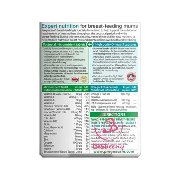 بريجناكير بريست فيدينج المكونات