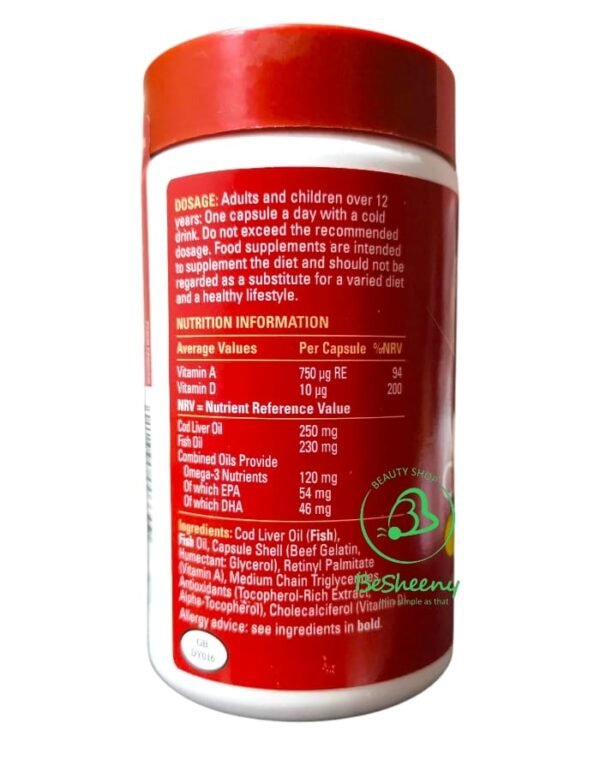 كبسولات زيت كبد الحوت وأوميجا 3 - seven seas cap