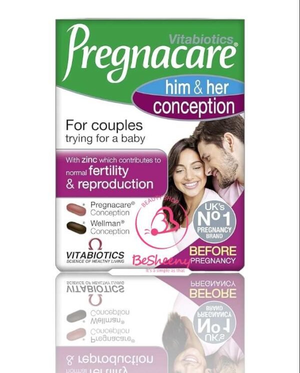 بريجناكير للزوجين 60قرص -Pregnacare Him & Her