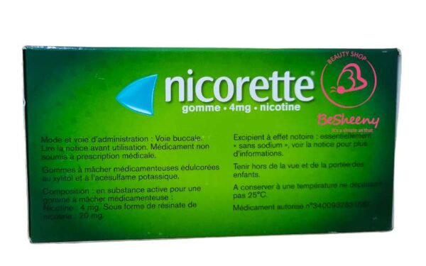 نيكوريت لوقف التدخين – Nicorette 4 MG menthe