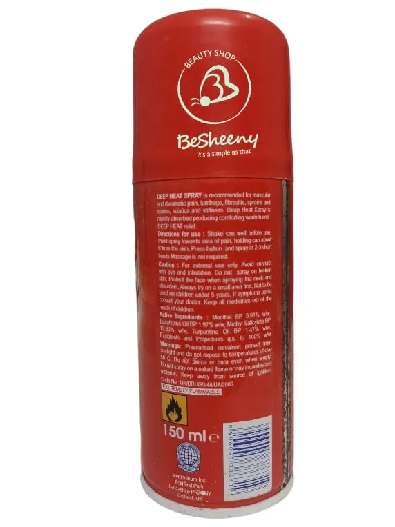 لعلاج ألام العظام – Deep heat Spray
