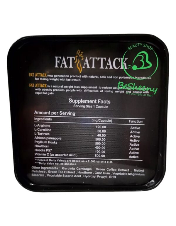 مكونات فات أتاك للتخسيس Fat Attack