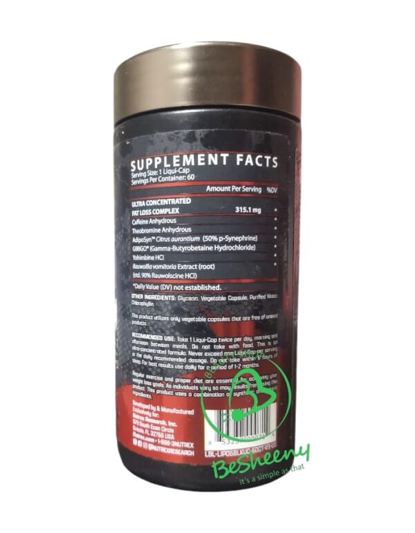 ليبو 6 بلاك الامريكى للرجال – Lipo 6 Black